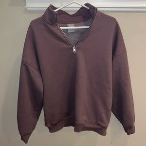 TNA Sweatshirt Stone Taupe garment dyed
